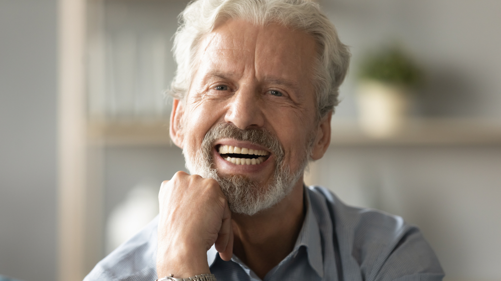 elder man smiling